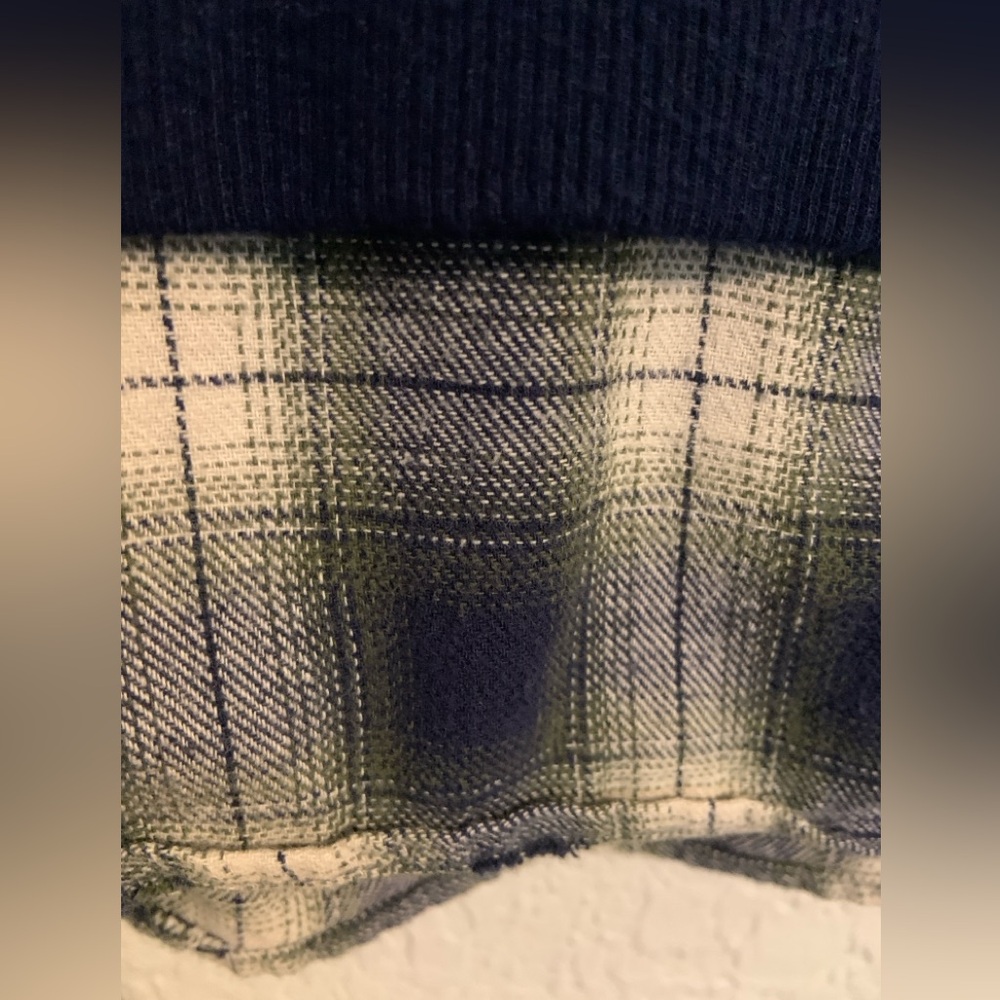 Evy's Tree Charolette sweatshirt in Navy and  Plaid size medium - Picture 4 of 7